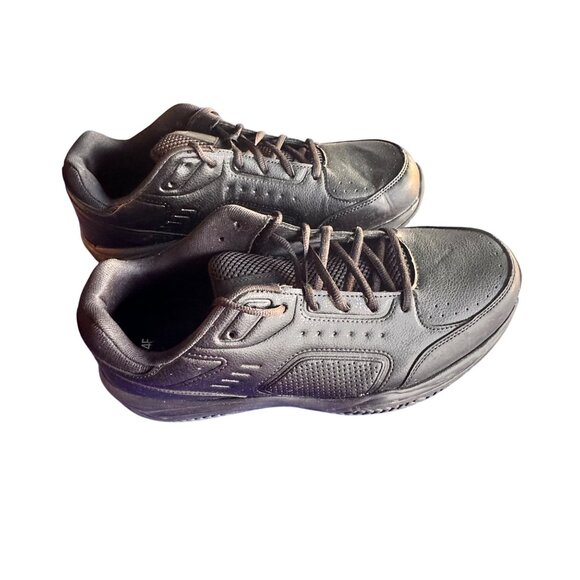 Athletic Work Size 12 Mens Black Athletic Work Shoes Sturdy Non-Slip Durable - Picture 2 of 12